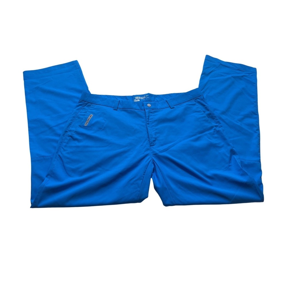 Nike Golf Tour Performance Dri-FIT Pants Mens 38x34 Blue Flat Front Trousers